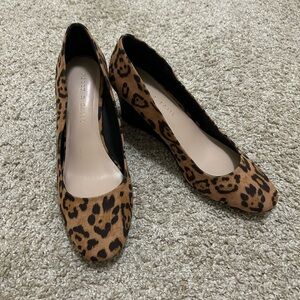 Kelly & Katie Leopard Print Wedges